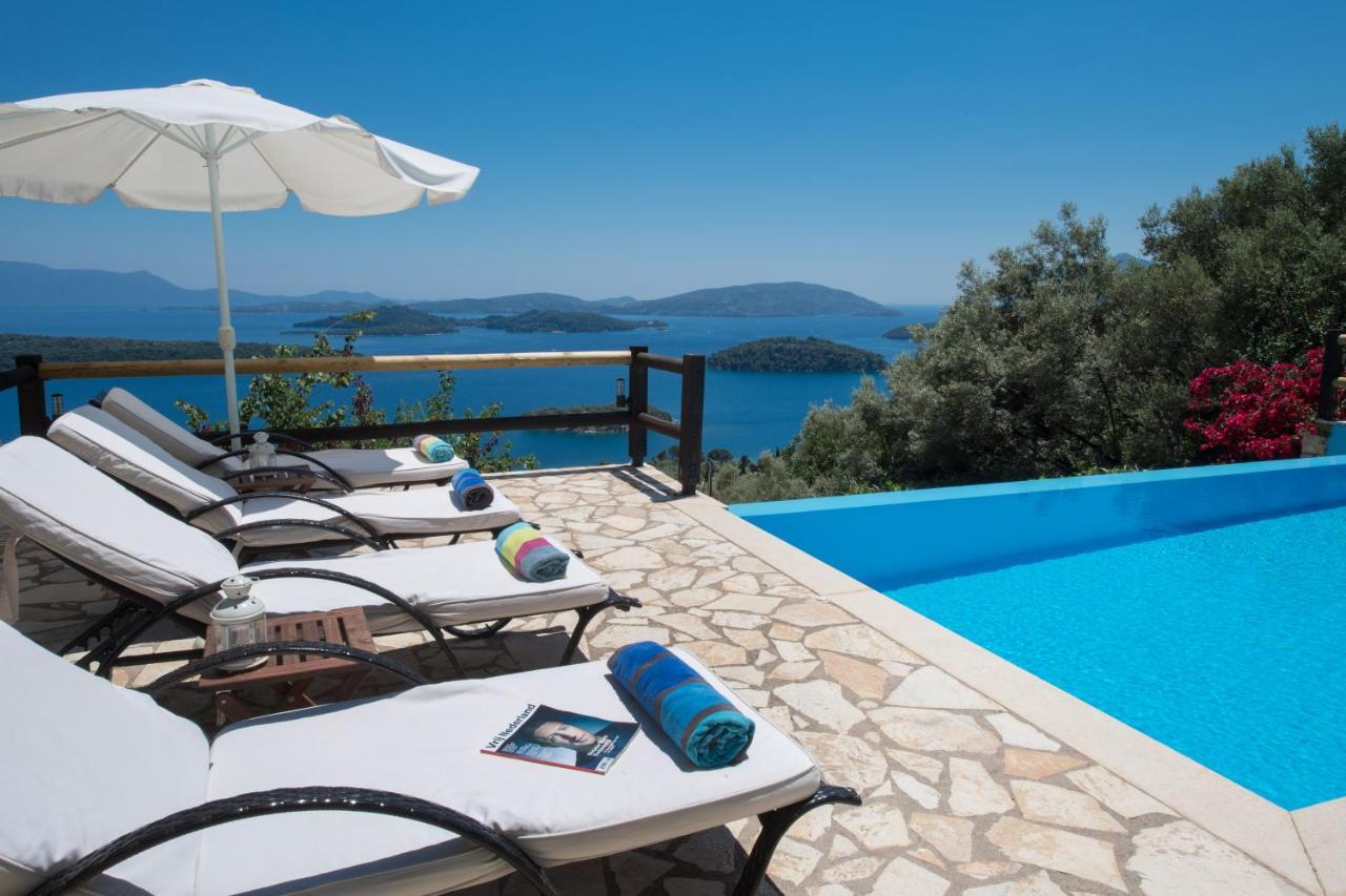 Villa Pasithea - Breathtaking Seaviews, Infinity Pool, Privacy, Close To The Beach Нидри Экстерьер фото