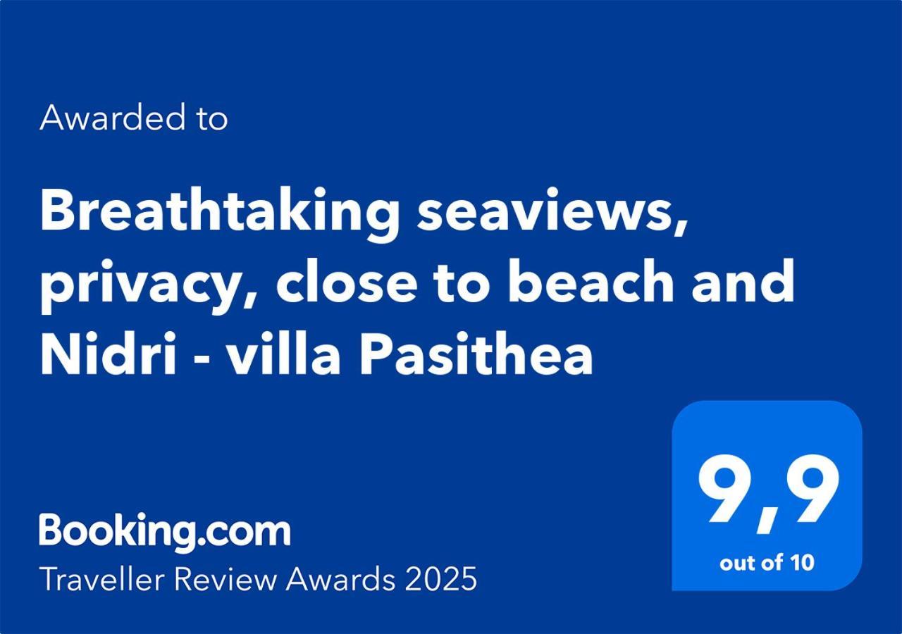 Villa Pasithea - Breathtaking Seaviews, Infinity Pool, Privacy, Close To The Beach Нидри Экстерьер фото